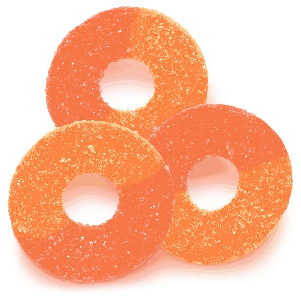 Gummi Peaches Rings